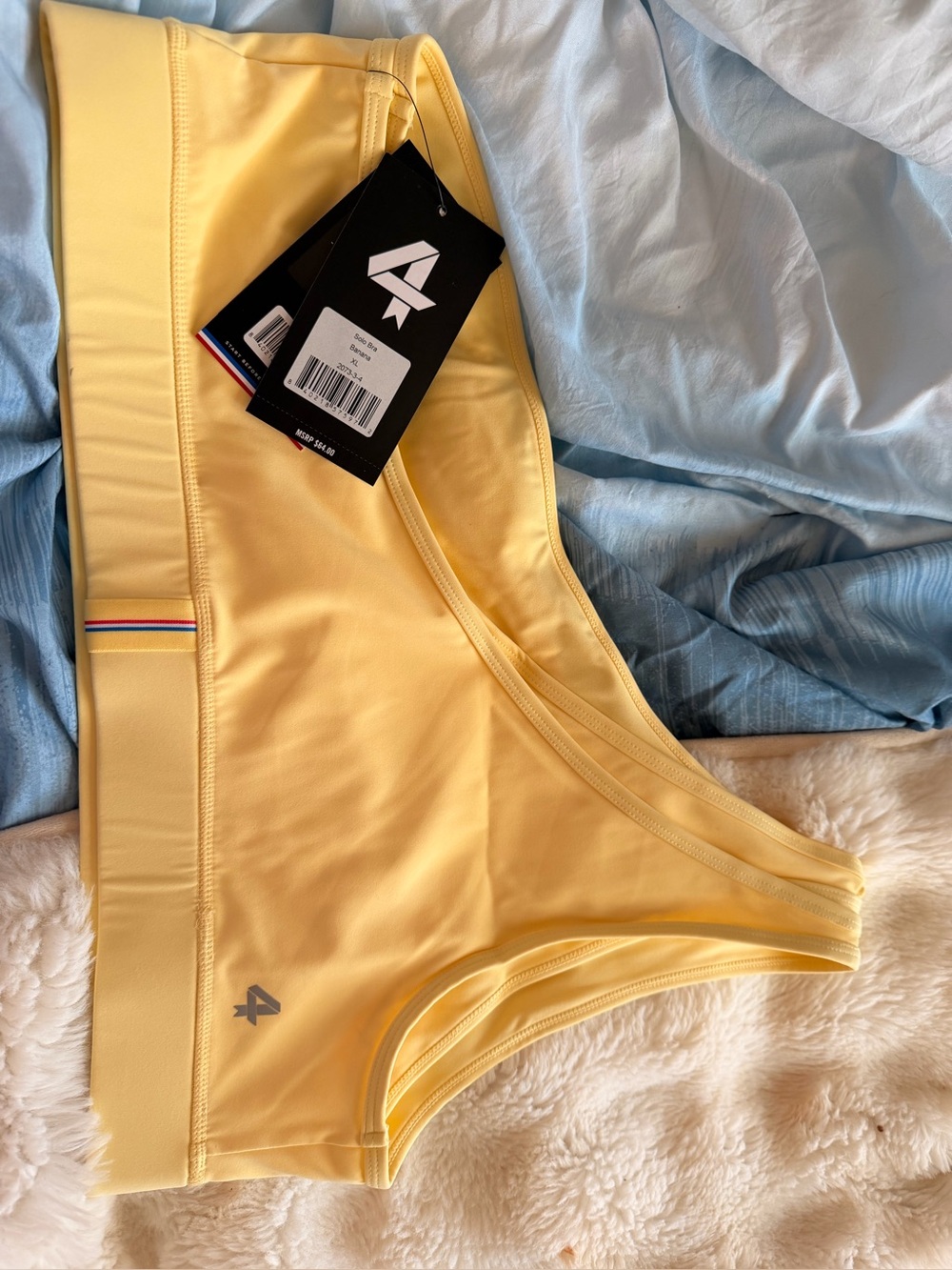 Asymmetric One-Shoulder yellow Sports Bra